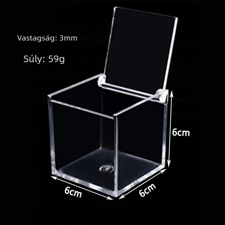 Mikro tájkép akril doboz DIY élelmiszer-tároláshoz fedéllel, PS injekciós forma, modell JA-3010