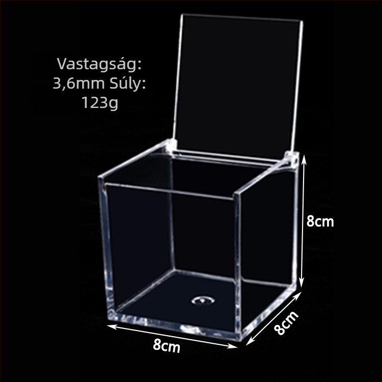 Mikro tájkép akril doboz DIY élelmiszer-tároláshoz fedéllel, PS injekciós forma, modell JA-3010