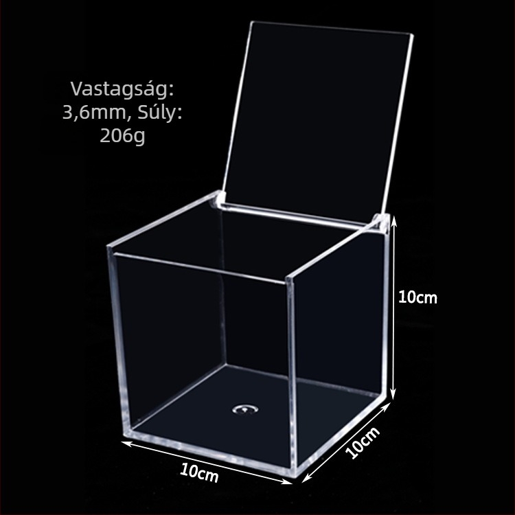 Mikro tájkép akril doboz DIY élelmiszer-tároláshoz fedéllel, PS injekciós forma, modell JA-3010