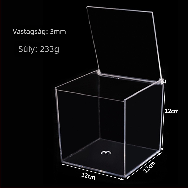 Mikro tájkép akril doboz DIY élelmiszer-tároláshoz fedéllel, PS injekciós forma, modell JA-3010