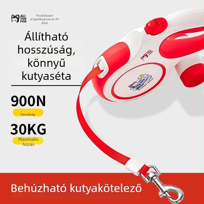 Retraktív Akita kutyapóráz – műanyag, anti húzás, anti menekülés, Anime-játék IP licenc