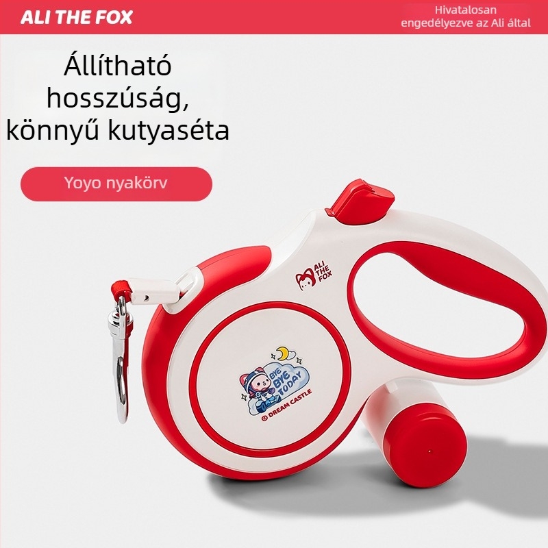 Retraktív Akita kutyapóráz – műanyag, anti húzás, anti menekülés, Anime-játék IP licenc