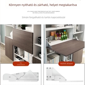 Masszív lehajtható zsanér hardver szekrényekhez és polcokhoz – rozsdamentes acélból, modell Kxfa1pr0a00, modern egyszerűség