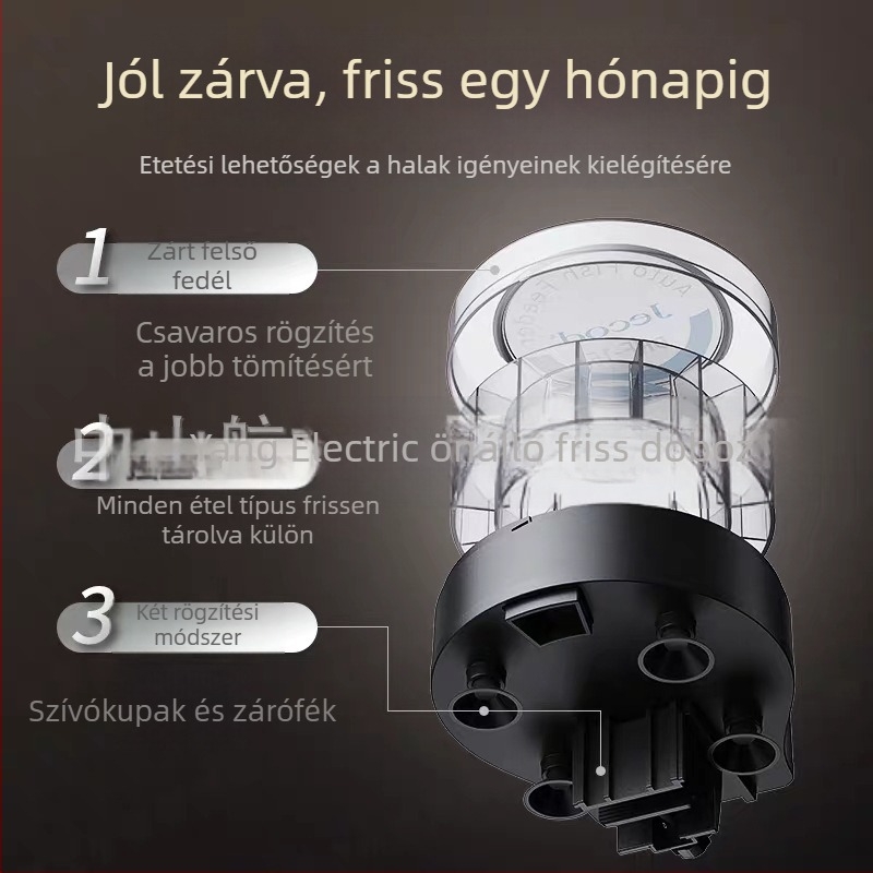Akvarisztikai intelligens időzített etető – ABS anyag, Márka: jecod, Nem importált, Kifejezetten akváriumhoz