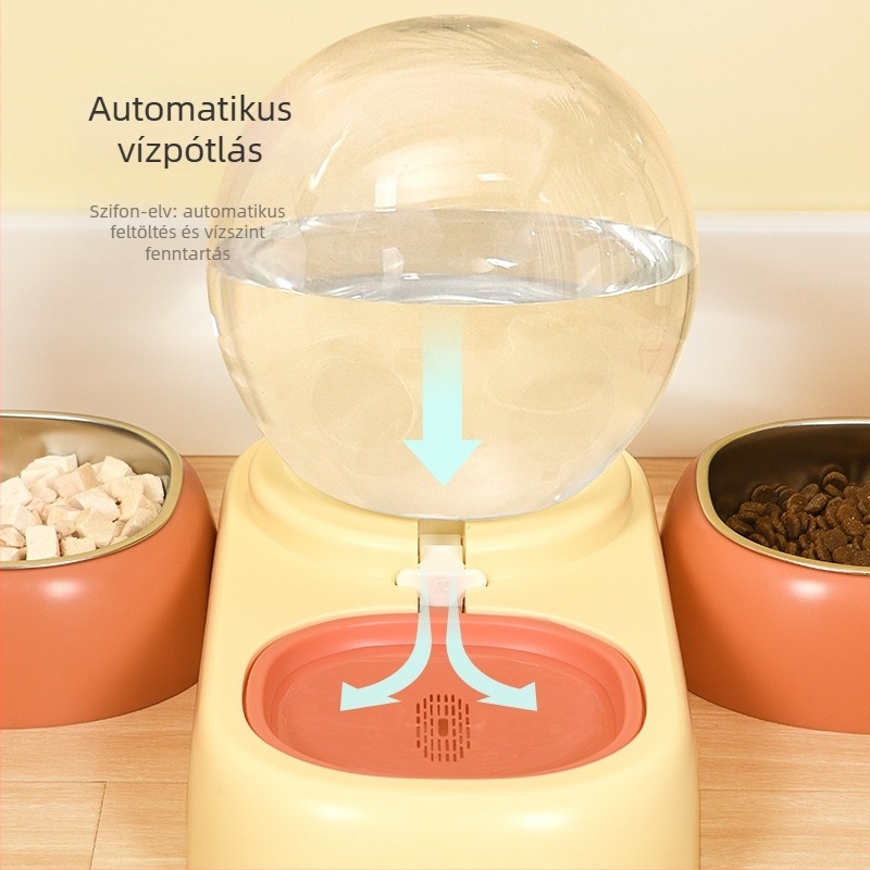 Automatikus macskák számára vízadagoló, keringő víz, PP anyag.