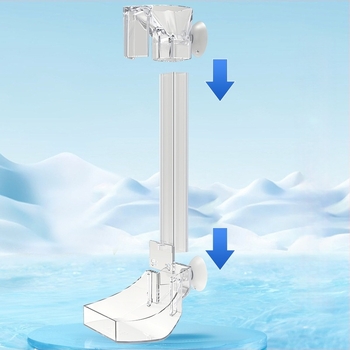 JENECA műanyag akril etetőcső akváriumhoz, anti lebegés tervezés, kézi etető