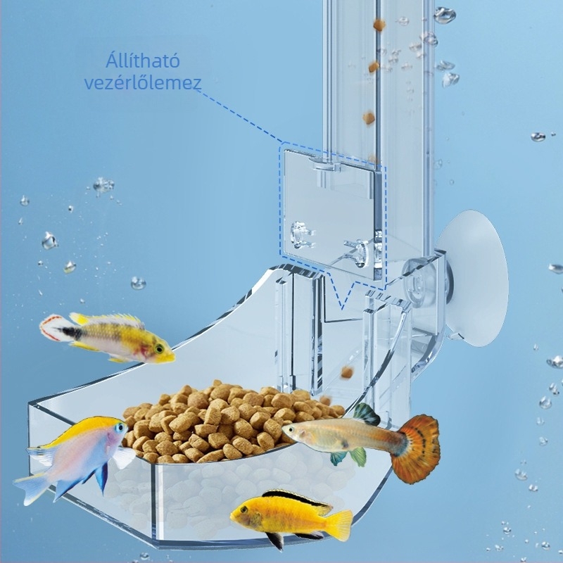 JENECA műanyag akril etetőcső akváriumhoz, anti lebegés tervezés, kézi etető