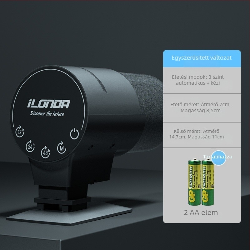 LONDA WiFi automata etető akváriumhoz intelligens időzítővel – koi és díszhalak számára