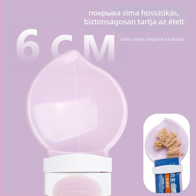 Macska etetőkanál, műanyagból, rugalmas és mosható, márka foryourpets