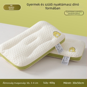 Gyermekeknek szóló párna 1-10 év, téglalap alakú, 100% poliészter töltet, kötött anyag, tartalmaz párnahuzatot