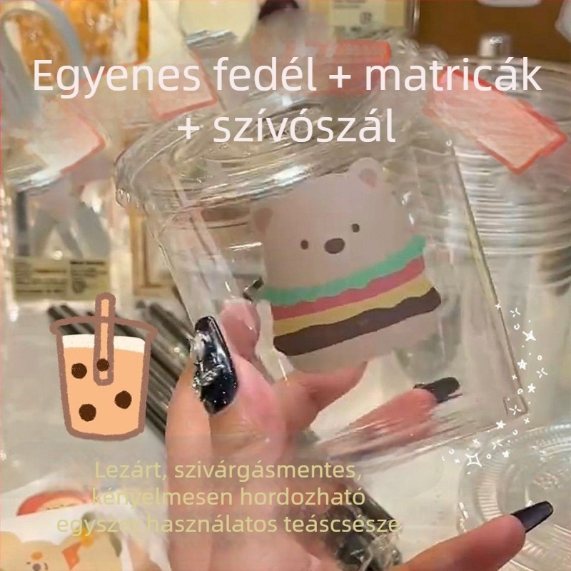 Egyszer használatos műanyag tejes-tea pohár elvitelre, kapacitás 100 ml alatt, logónyomás elérhető, mikrohullámú sütő nem alkalmas
