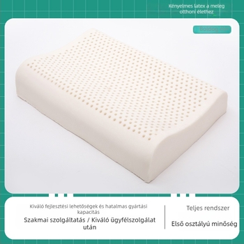 Természetes latex párna 90% feletti latex tartalommal, hullámos alakú, gyerekeknek, babáknak, felnőtteknek és időseknek