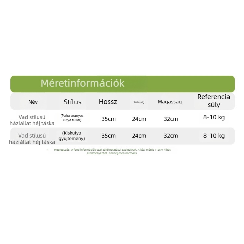 Macska háziállat táska, Állatmintás, Anyag: Egyéb, Keménység: Közepes
