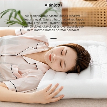 Nyaki támasz párna, dupla csomag, magasság 1–5 cm, poliészter rost töltőanyag, mosható