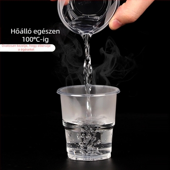 Egyszer használatos PP poharak, kör alakú, 101–200 ml kapacitás, tej-tea és hideg italokhoz, testreszabás elérhető