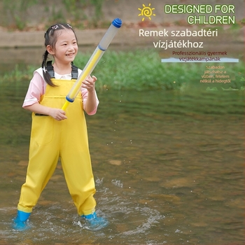 Unisex PVC esőcsizma, magas szár, vízálló, kerek orr, tavasz 2025