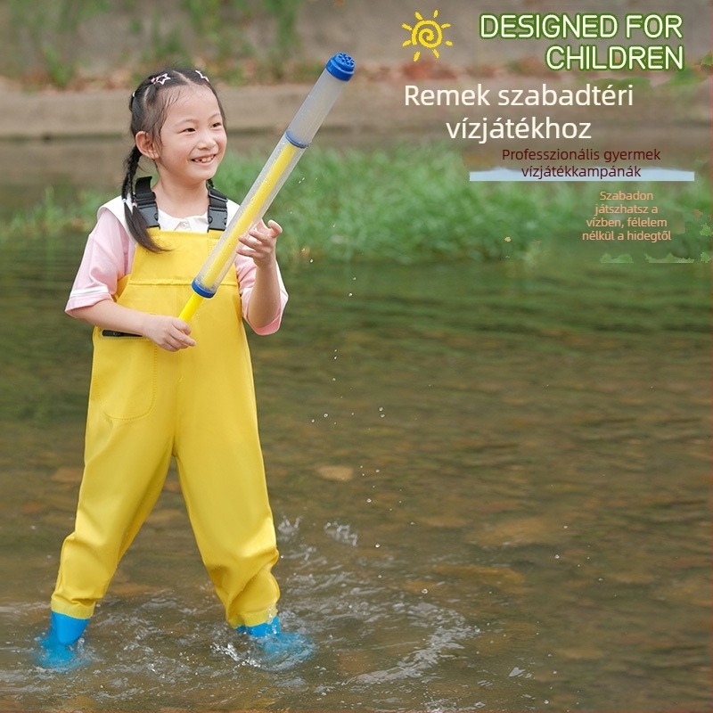 Unisex PVC esőcsizma, magas szár, vízálló, kerek orr, tavasz 2025