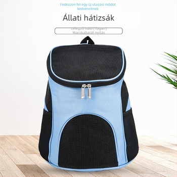 Kang Xuan poliészter kisállat vállon átvehető táska, összecsukható mellkas stílusú hátizsák, egyszínű minta, kapacitás 3,0–6,0 kg