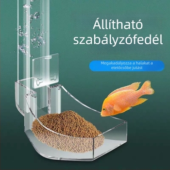 Jinlijia Akváriumi etető — Plastik, fix etetőcső, süllyedő és lebegő etetőgyűrű