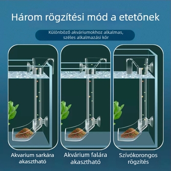 Jinlijia Akváriumi etető — Plastik, fix etetőcső, süllyedő és lebegő etetőgyűrű