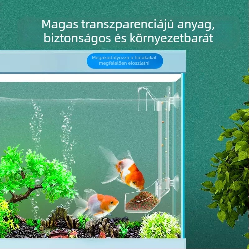 Jinlijia Akváriumi etető — Plastik, fix etetőcső, süllyedő és lebegő etetőgyűrű