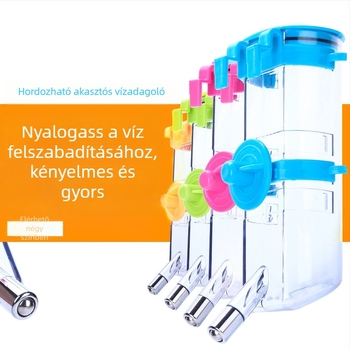 Automata víz adagoló kisállatoknak – műanyag kivitel, automatikus etető rendszerrel, csomagolás 60