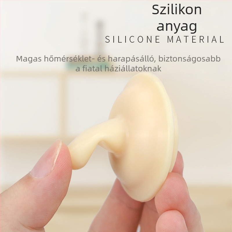 Szilikonból készült etetőszívó folyadékos etetéshez - manuális működés - alkalmas macskáknak, kutyáknak, hörcsögöknek, nyulaknak és madaraknak - 120 db/doboz