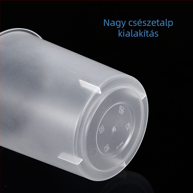 Egyszer használatos PP pohár 90 mm átmérőjű, hideg italokhoz – tej-tea és kávéhoz, 501–600 ml, kerek, injektálással formázott pohár