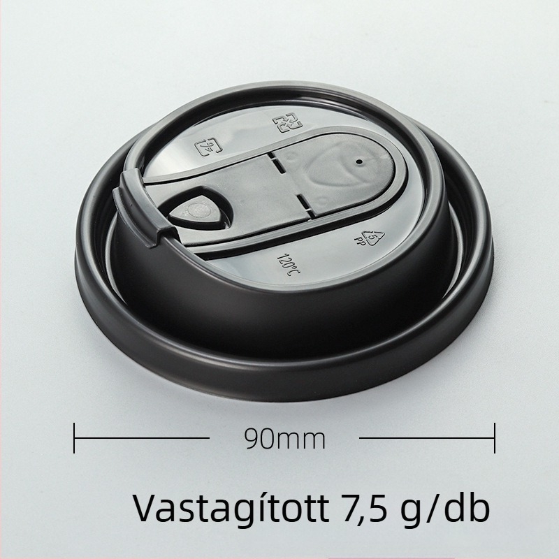 Egyszer használatos PP pohár 90 mm átmérőjű, hideg italokhoz – tej-tea és kávéhoz, 501–600 ml, kerek, injektálással formázott pohár