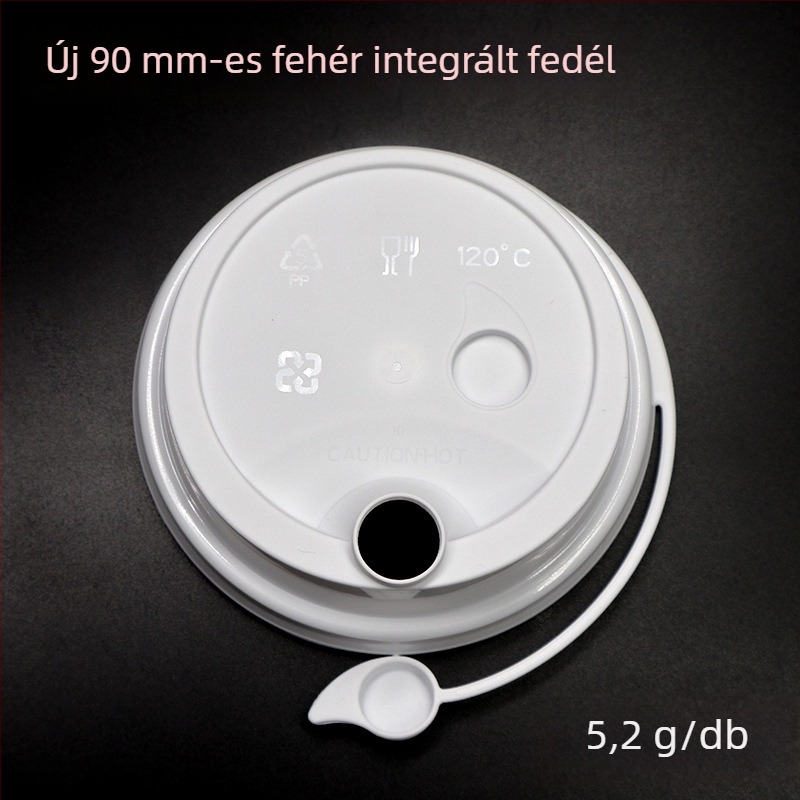 Egyszer használatos PP pohár 90 mm átmérőjű, hideg italokhoz – tej-tea és kávéhoz, 501–600 ml, kerek, injektálással formázott pohár