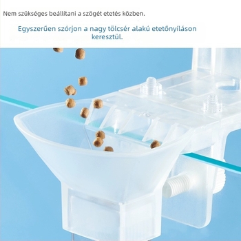 Akvarisztikus etetőgyűrű rögzített etetésre halak és garnélarák számára, akril, Yee márka