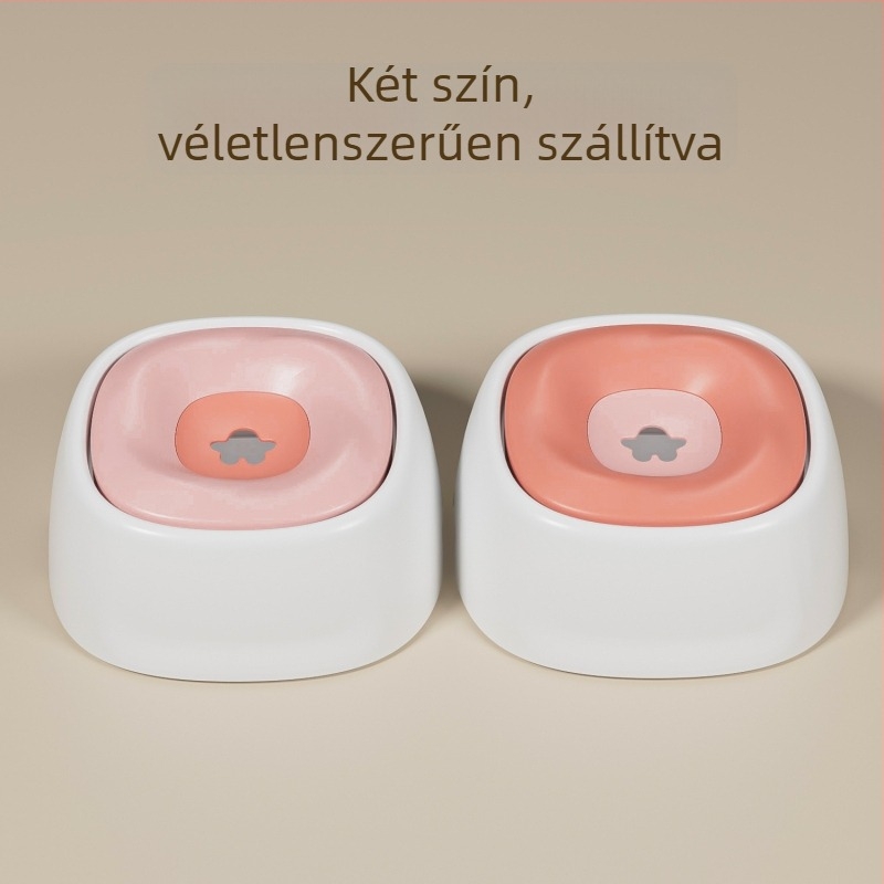 Macska itatótál úszó tengeri csillag dizájnnal, cseppmentes, nagy kapacitású, műanyag
