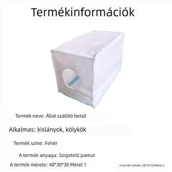 Háziállat szállítóbox belső bélés – pamut és vászon, téli szigetelés, puha, Hebei eredetű, Rice Elephant márka.