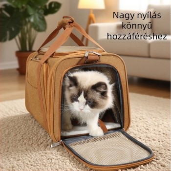 Oxford anyagból készült háziállat szállító, kapacitás 7.5–10 kg, keménység közepes-től keményig, márka Pull the donkey, kategória: háziállat szállító