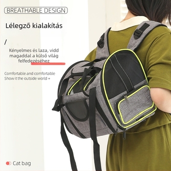 Lunguigi PVC kisállat hátizsák, színazonos mintázat, közepesen kemény szerkezet