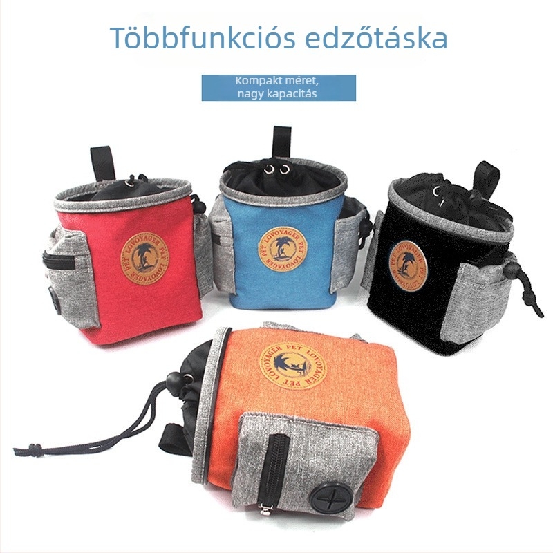 Kutyaiskola táska sétáltatásokhoz — hordozható nassolnivaló táska, poliészter, Guangdong eredet, kapacitás 1