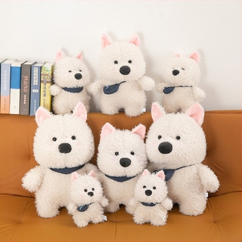 West Highland White Terrier plüss játék mini oldaltáskával – gyerekeknek