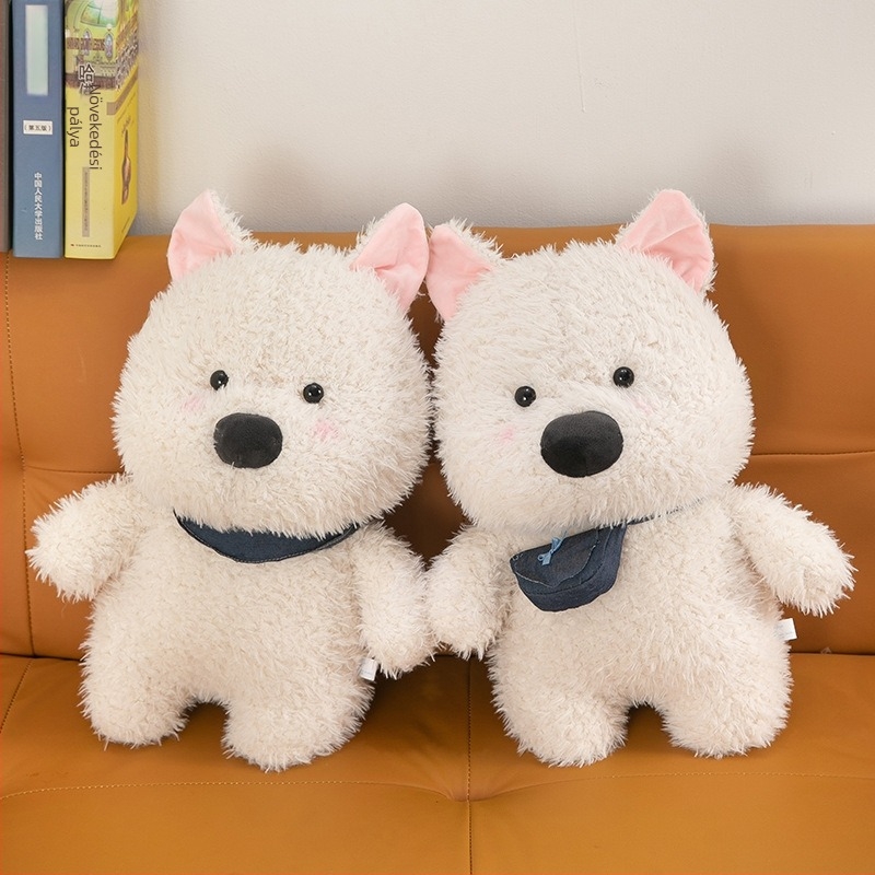 West Highland White Terrier plüss játék mini oldaltáskával – gyerekeknek