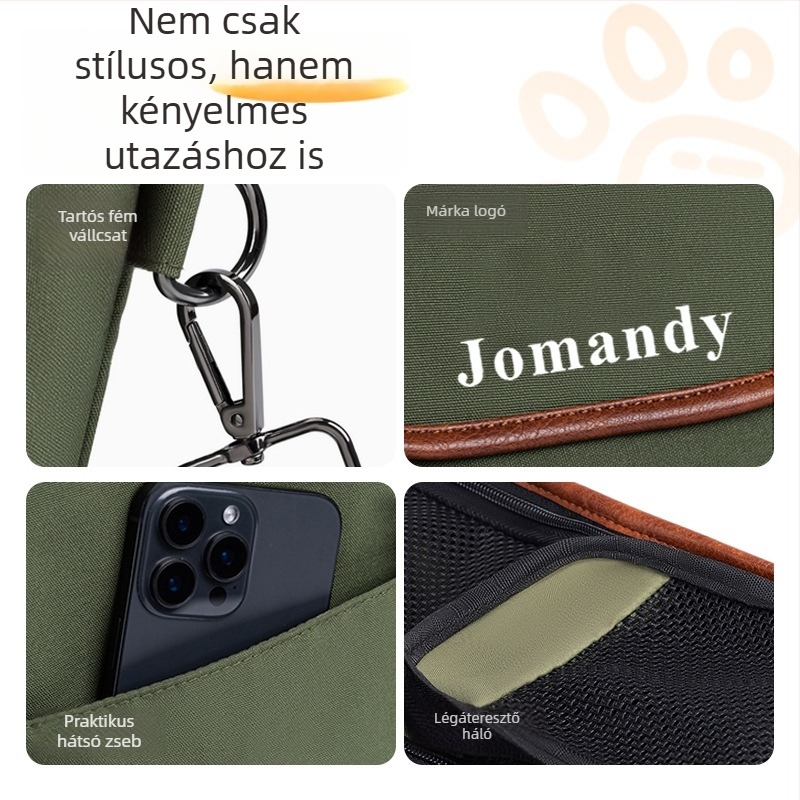 Autóhoz készült kisállat szállító táska, hordozó kutyáknak, utazótáska és autóba illő kutyafekhely