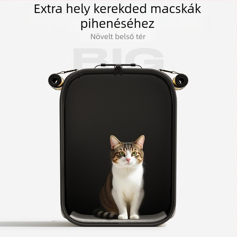 Háziállat táska, szállító hátizsák, Leben, Oxford anyag, 20 L kapacitás, rajzfilm minta