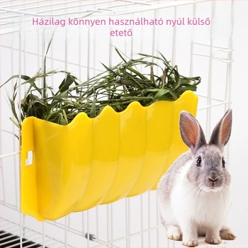 Műanyag fűtálca kisállatok számára – csincsilla, tengerimalac és nyúl, ketrecre rögzíthető