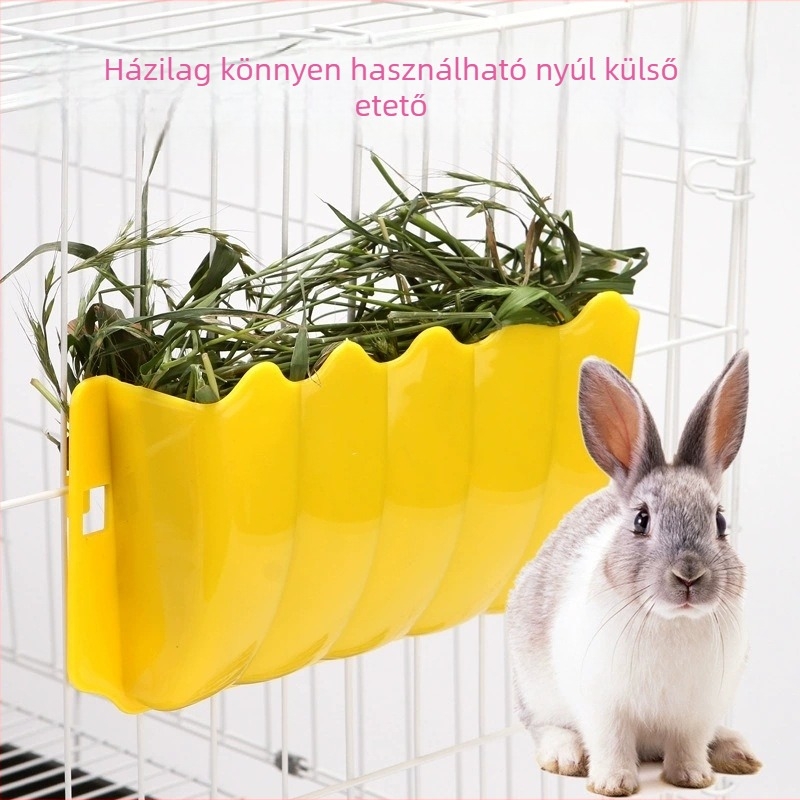 Műanyag fűtálca kisállatok számára – csincsilla, tengerimalac és nyúl, ketrecre rögzíthető