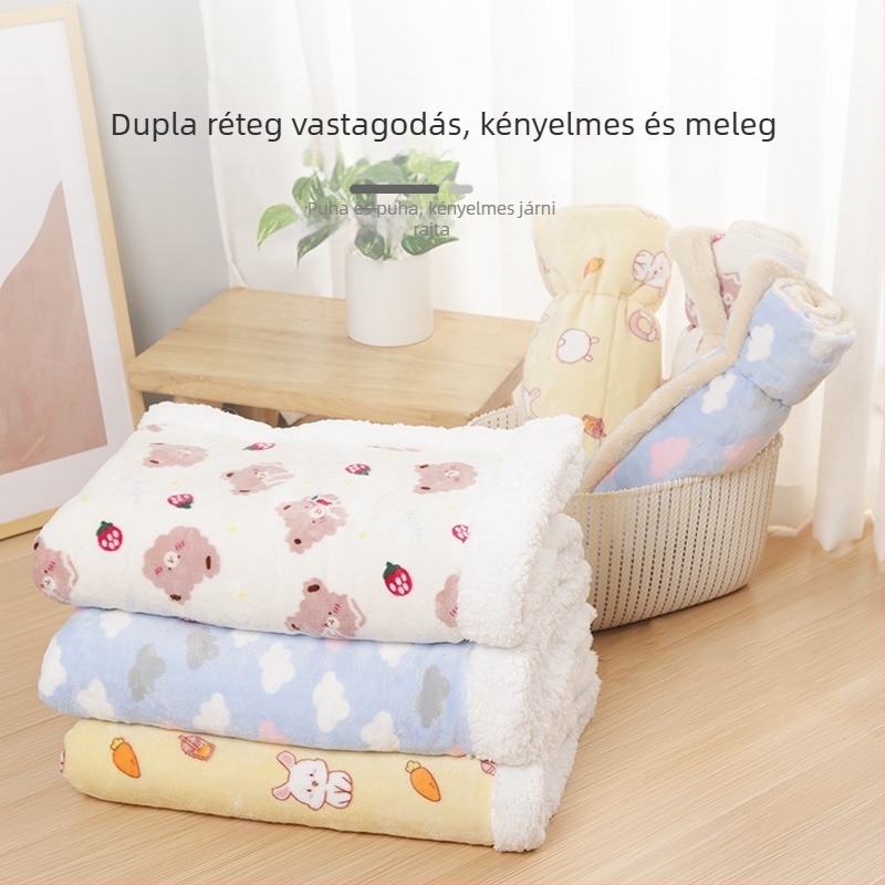 Mingge pet alvó matrac – textil anyagból, vastag, meleg, kétoldalas flanel, macskáknak és kutyáknak, könnyen tisztítható, Jiangsu-ban gyártott
