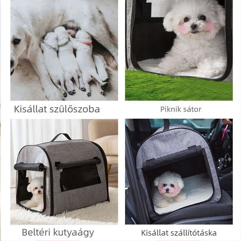 Autóba való állat szállító táska, utazáshoz, lélegző, nagy kapacitású, kisállatok számára legfeljebb 7 kg