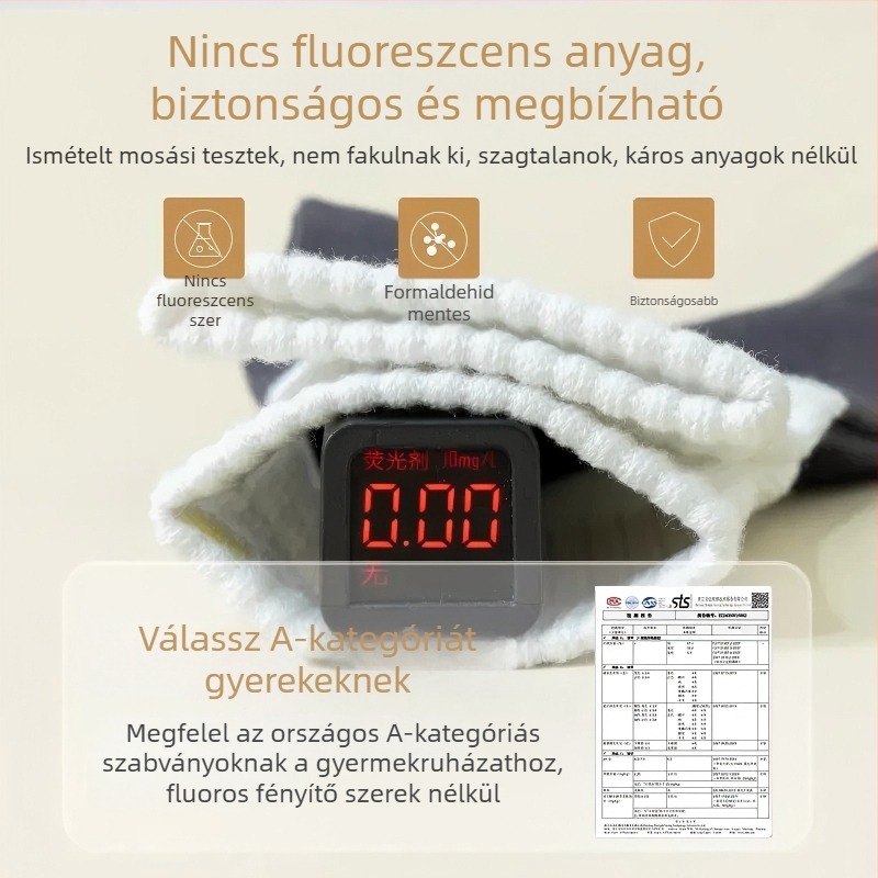 Gyerek zokni 100% pamut, középmagas hosszú, lélegző, izzadságfelszívó, antibakteriális, uniszex