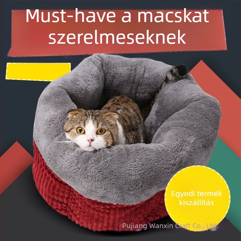 Kutyáknak szánt textilből készült kisállatfészek – kategória: fészek; anyag