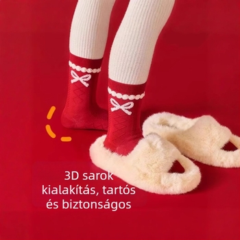 Gyerek zokni, jacquard kötés, csíkos rajzfilm mintázat, 70% poliészter, középmagas zokni, 3–8 éveseknek