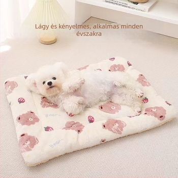 Kutyakennel alvó matrac, őszi–téli vastag textileből