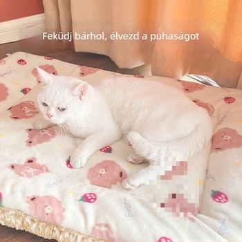 Kutyakennel alvó matrac, őszi–téli vastag textileből