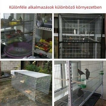 Galvánizált hegesztett huzalháló madárketrecekhez – görgősen feltekerhető háló
